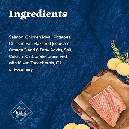 Blue Buffalo Wilderness Trail Treats High Protein Grain Free Dog Biscuits Crunchy Dog Treats, Salmon Recipe, 10-oz Bag
