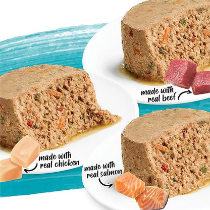 Beneful Purina Small Breed Wet Dog Food Variety Pack,IncrediBites Loaf,Chicken,Beef and Salmon Flavors - 3 oz. Cans,(Pack of 48)