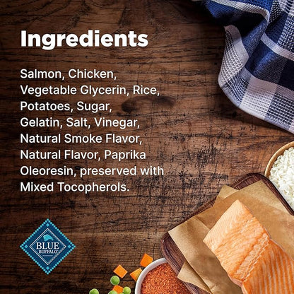 Blue Buffalo Nudges Grillers Natural Dog Treats, Made in The USA with Real Salmon, 16-oz. Bag