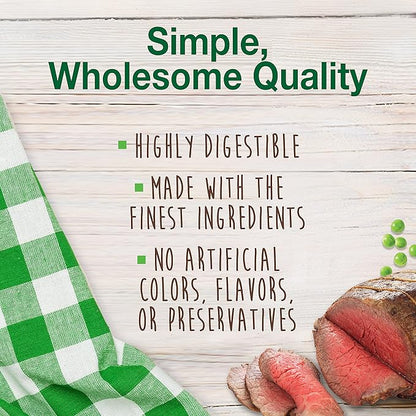 Nylabone Healthy Edibles Natural Dog Chews, Long Lasting Bones for Dogs, Roast Beef Flavor Dog Treats, X-Small (8 Count)
