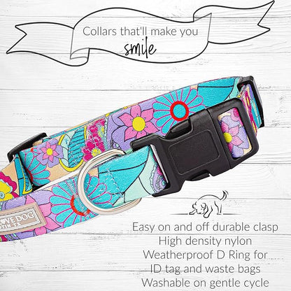 Lucky Love Dog - Adjustable Dog Collar with Easy Click Buckle for Large Ones, Durable, & Comfortable for Male & Female Dogs, Pet Collar for Puppies & Adult Dogs - Caroline, XL