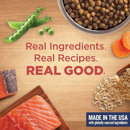 Nutrish Rachael Ray Adult Dry Dog Food Real Salmon, Veggies & Brown Rice Recipe, 4.5 lb. Bag