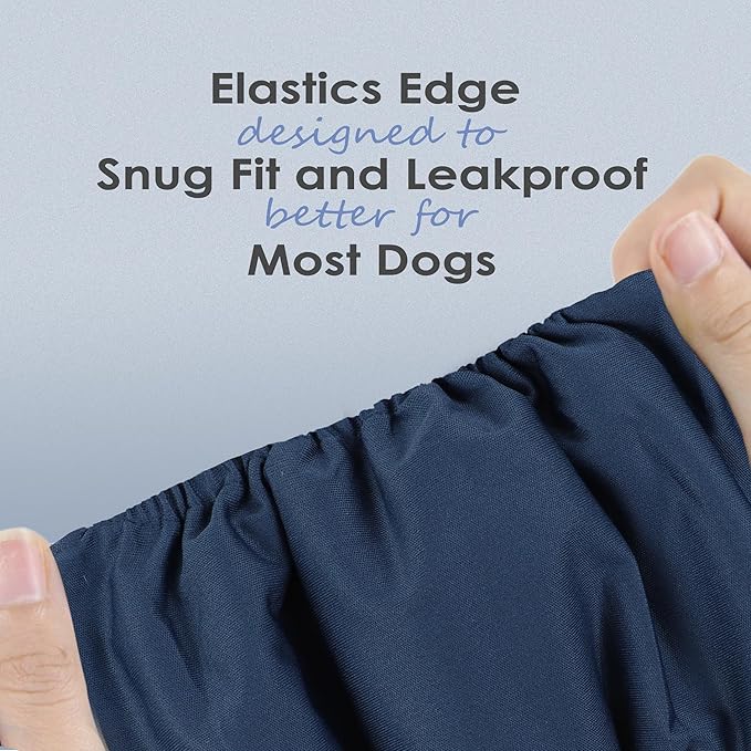 wegreeco Washable Male Dog Belly Band (Stylish Pattern)- Pack of 3 - Washable Male Dog Belly Wrap, Dog Diapers Male (Blue, Green, Black, Large)