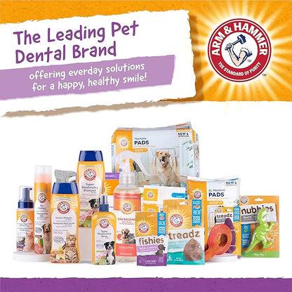 Arm & Hammer for Pets Super Treadz Gorilla Dental Chew Toy for Dogs - Dog Dental Toys Reduce Plaque & Tartar Buildup Without Brushing - Safe for Dogs up to 35 Lbs (Pack of 12)