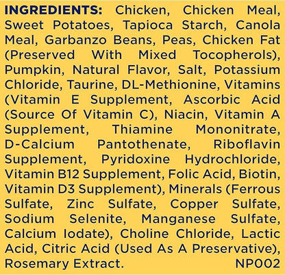 Nature's Recipe Grain Free Small Breed Dry Dog Food, Chicken, Sweet Potato & Pumpkin Recipe, 4 lb. Bag