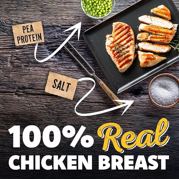 Savory Prime Chicken Jerky Dog Treats, Made with 100% Real Chicken Breast, Farm Raised, Healthy, Easily Digestible, High Protein, Satisfies Dog's Urge to Chew, 1 Pound (Pack of 1)