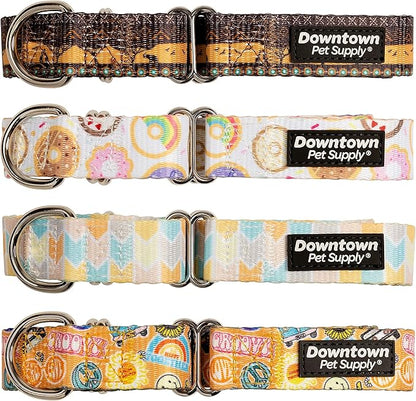 Downtown Pet Supply - Martingale Collar for Dogs - Dog Training Collar - Big, Wide & Thick Dog Collar - Escape-Proof, Weatherproof, Durable and Comfortable - Good Vibes - Medium Dog Collar