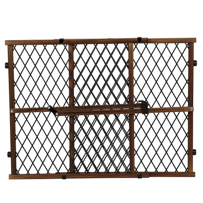 Position & Lock Adjustable Wood Baby Gate (Farmhouse Collection)