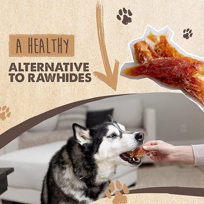 Mighty Paw Naturals Chicken Jerky Dog Treats | Chicken Jerky for Small, Medium and Large Breeds. All Natural Dog Treats. Natural Chews Treat for Large Pets, and Puppies. 14 oz (Pack of 2)