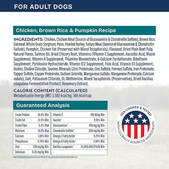 Natural Balance Health Protection Dry Dog Food – Whole Body Health, Easy on Digestion Dog Food Made with Chicken, Brown Rice & Pumpkin for Dogs - 24lbs.