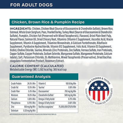 Natural Balance Health Protection Dry Dog Food – Whole Body Health, Easy on Digestion Dog Food Made with Chicken, Brown Rice & Pumpkin for Dogs - 24lbs.