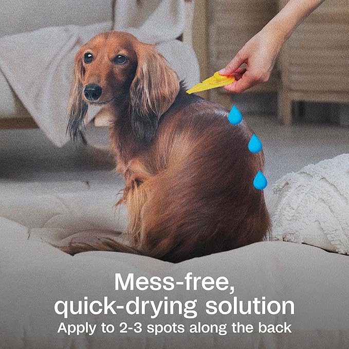 Adams Plus Flea & Tick Prevention Spot On for Dogs 15-30 Pounds, 12 Weeks & Older, 3-Month Supply, Kills Fleas, Flea Eggs, Flea Larvae & Brown Dog & Deer Ticks, Kills & Repels Mosquitoes For 30 Days