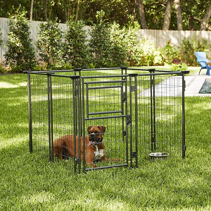 TWO by TWO Haven Expandable Kennel, Black, Medium