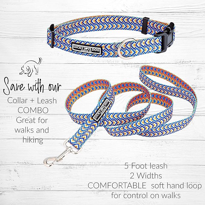 Lucky Love Dog Collars, Comfortable, Soft, Cute Dog Collar for Medium Dogs, Murphy, Medium