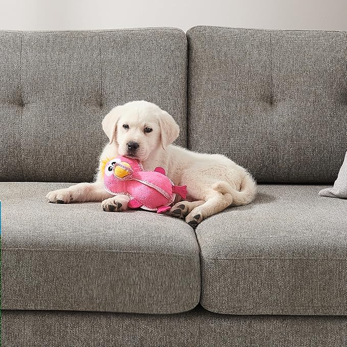 Outward Hound Xtreme Seamz Flamingo Squeaky Durable Dog Toy