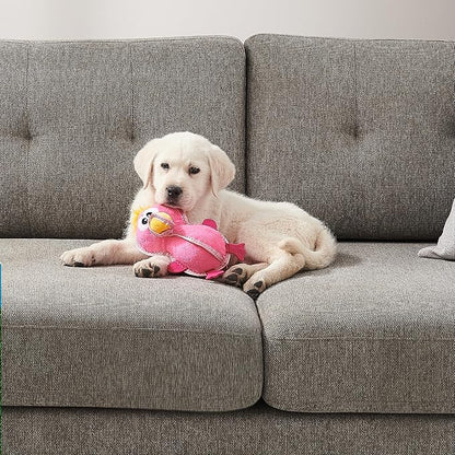Outward Hound Xtreme Seamz Flamingo Squeaky Durable Dog Toy