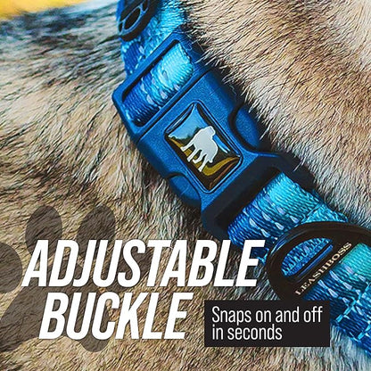 Leash Boss Martingale Collar for Dogs | Reflective Nylon Dog Collar for Large Dogs, Medium and Small Dogs | No Pull Pet Training Collar | Quick Release Buckle, Adjustable Pet Collar