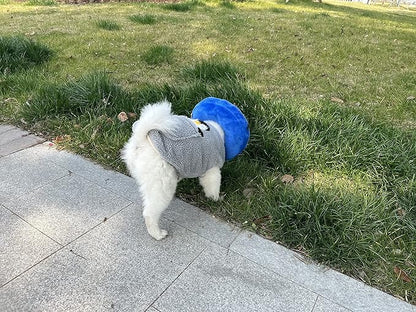 Comfortable & Adjustable Inflatable Pet Collar - Alternative to Cone Shaped Collars - Great for Post-Surgery or Injury Recovery - Durable & Non-Toxic Material -Safe and Protective - (Medium 9-12 in.)